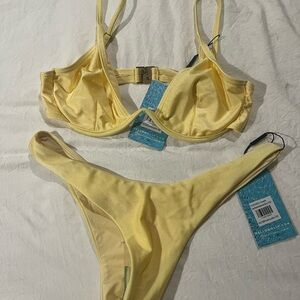 Hello Molly Yellow underwire bikini